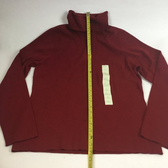 (NWT) Merona Burgundy Turtle-neck Sweater - Picture 7 of 11